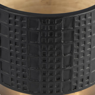 6" Black Ceramic Raised Mesh
