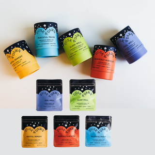 Sleep Well Herbal Tea Tube - 5 Tea Bags Green Eco Gift Idea