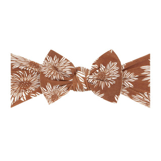 Baby Bling® Fall Printed Knot soft nylon headband: Marigold