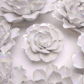 Premium Ceramic Flowers - Handcrafted Box Pearl Ranunculus