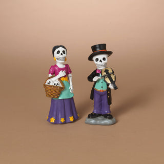 Halloween 6"H Resin Day of the Dead Figurine, 2 Assorted Styles