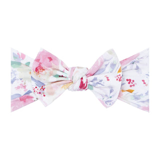 Baby Bling® Printed Knot soft nylon headband: Pink Rose