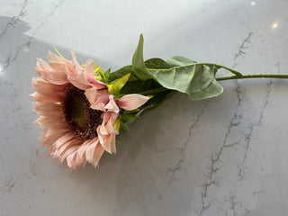 Artificial peach sunflower