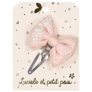 Bow tie hair clip - Liberty Capel nude pink
