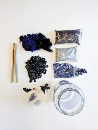 Halloween DIY Terrarium | Fall Plant Craft Kit   Note: plants sold separately.  Click on image to view more photos