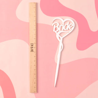 Cocktails are Forever Stir Stick, Bride: Opaque White