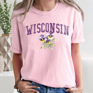Wisconsin State Flower T-shirt: Ivory / Medium
