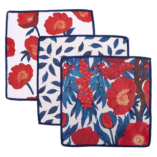 ICELANDIC POPPIES Dish Cloths, Set of 3