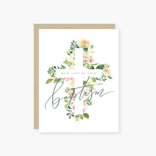 Floral cross: Single card