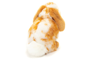 Bunny sitting light brown/white piqued 20 cm - plush toy - S