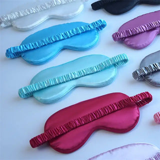Silky Sleep Eye Mask - Premium Satin - Women's Accessories: Light Purple