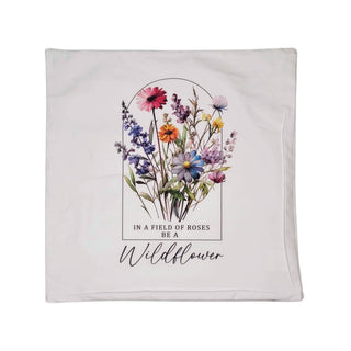 Be a Wildflower - Throw Pillow Cover - Home Decor: Pillow Cover + Pillow Insert