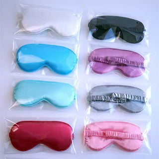 Silky Sleep Eye Mask - Premium Satin - Women's Accessories: Light Purple