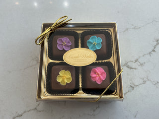 Vandewalles Flower Chocolates 4 pc