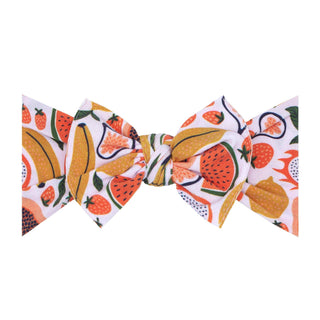 Baby Bling® Fall Printed Knot soft nylon headband: Marigold