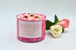 Love You - 3 Wick Valentine's Day Candle - 15 oz Soy Candle