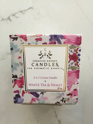 Creative Energy Candles-White Tea & Violet