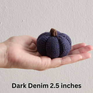 Cozy Knit Pumpkins, variegated yarns, unique autumn colors: 4 inch Sunset