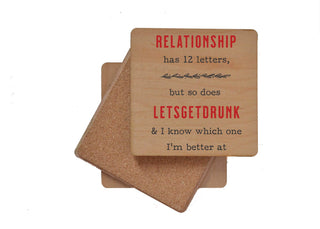 Valentine's Day Relationship Funny Drink Coaster - Coasters