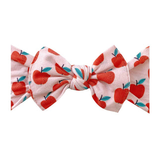 Baby Bling® Fall Printed Knot soft nylon headband: Saffron