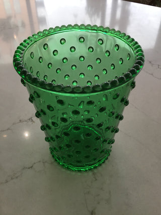 Hobnail Vase  Green Tea Cucumber