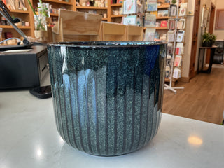 6.75” Dark Emerald Ceramic Pot