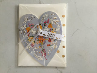 Blue Heart Happy Mother’s Day card The First Snow