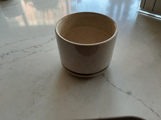 5.5” Tan Ceramic Pot