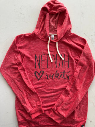 2XL Neenah Rocket Hooded Sweatshirt - Red