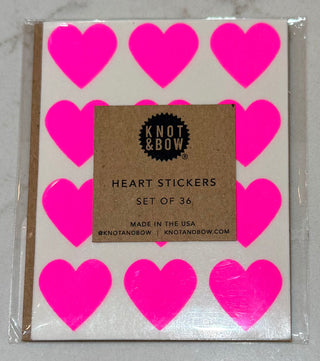 Heart Stickers by knot & Bow
