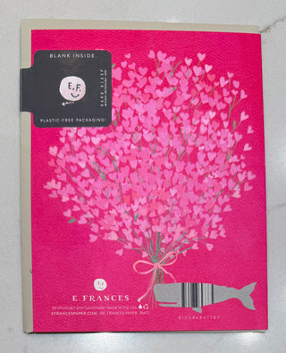 Happy Valentine's Day card Heart Bouquet
