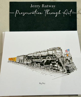 Train Art Greeting Card