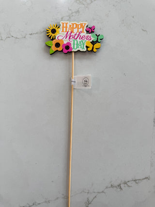 Mother's Day Wooden Pick 20.5"
