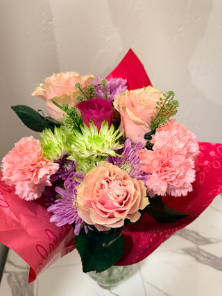 Mom's Happy Place Hand Tied Bouquet-Pre-order, Available for pickup/delivery starting May 7th