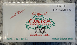 Oaks Milk Chocolate Caramels 1 lb box