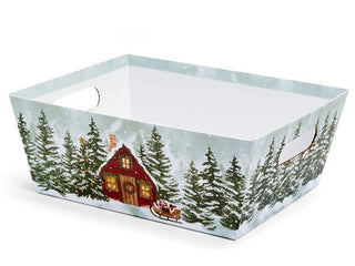 Wide Base Print Market Trays: Black & White / 1 Pack / Large 7.25x9.25"