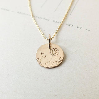 Blossom Necklace: Gold Fill