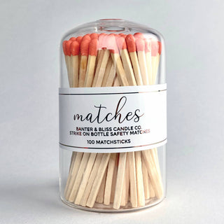 Modern Matchstick Bottle with Striker · 100 Long Safet: Yellow