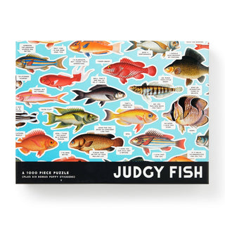 Judgy Fish 1000 Piece Puzzle Brass Monkey