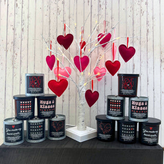 XOXO Heart Valentine's Soy Wax Candle - Valentines Gifts: Be My Valentine