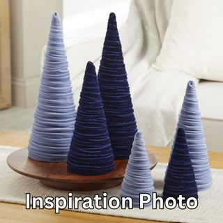 Trees Velvet Medium, Christmas 2025 Tabletop, Gift for: Black