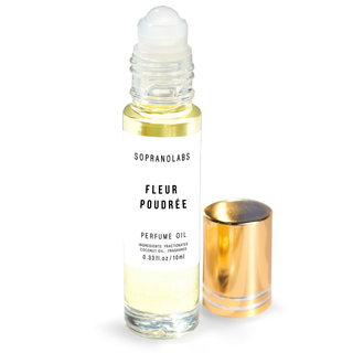 FLEUR  POUDREE Vegan Perfume Oil. Gift for her Roll on 10 ml