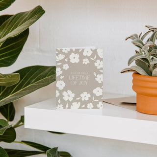Lifetime of Joy Greeting Card | Wedding Congratulations