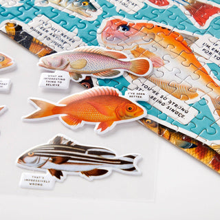 Judgy Fish 1000 Piece Puzzle Brass Monkey