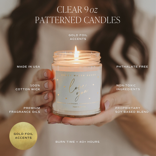 Love You 9 oz Candle - Valentine's Day & Home Decor