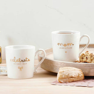 Gold Foil Ceramic Mugs - Mom You Are My Favorite: Material