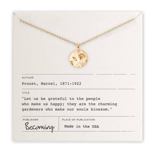 Blossom Necklace: Gold Fill