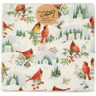 Winter Cardinal Dinner Napkin