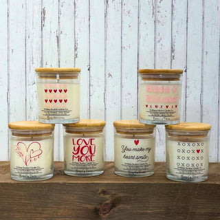 Heart Love Valentine's Clear Candle - Valentines Gifts: Sweethearts