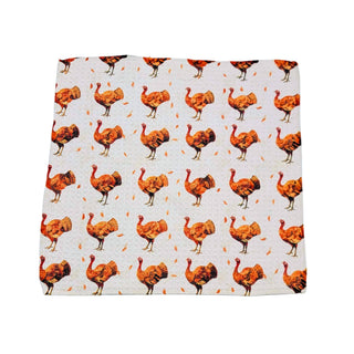 Turkey Pattern Fall Waffle Washcloths - Fall Decor